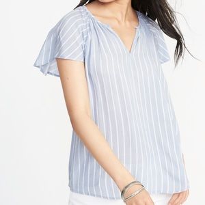Lightweight Flutter Sleeve Top